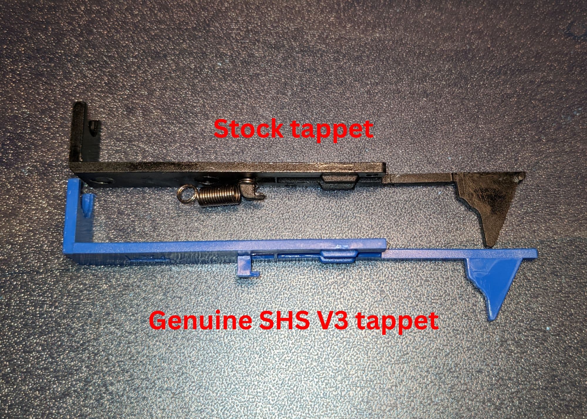 Stock vs SHS tappet