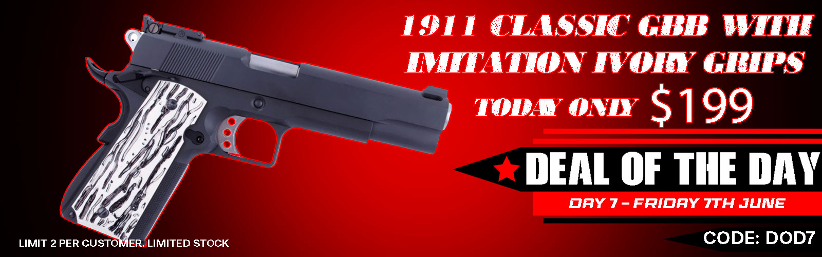 WE TECH 1911 GEL BLASTER PISTOL